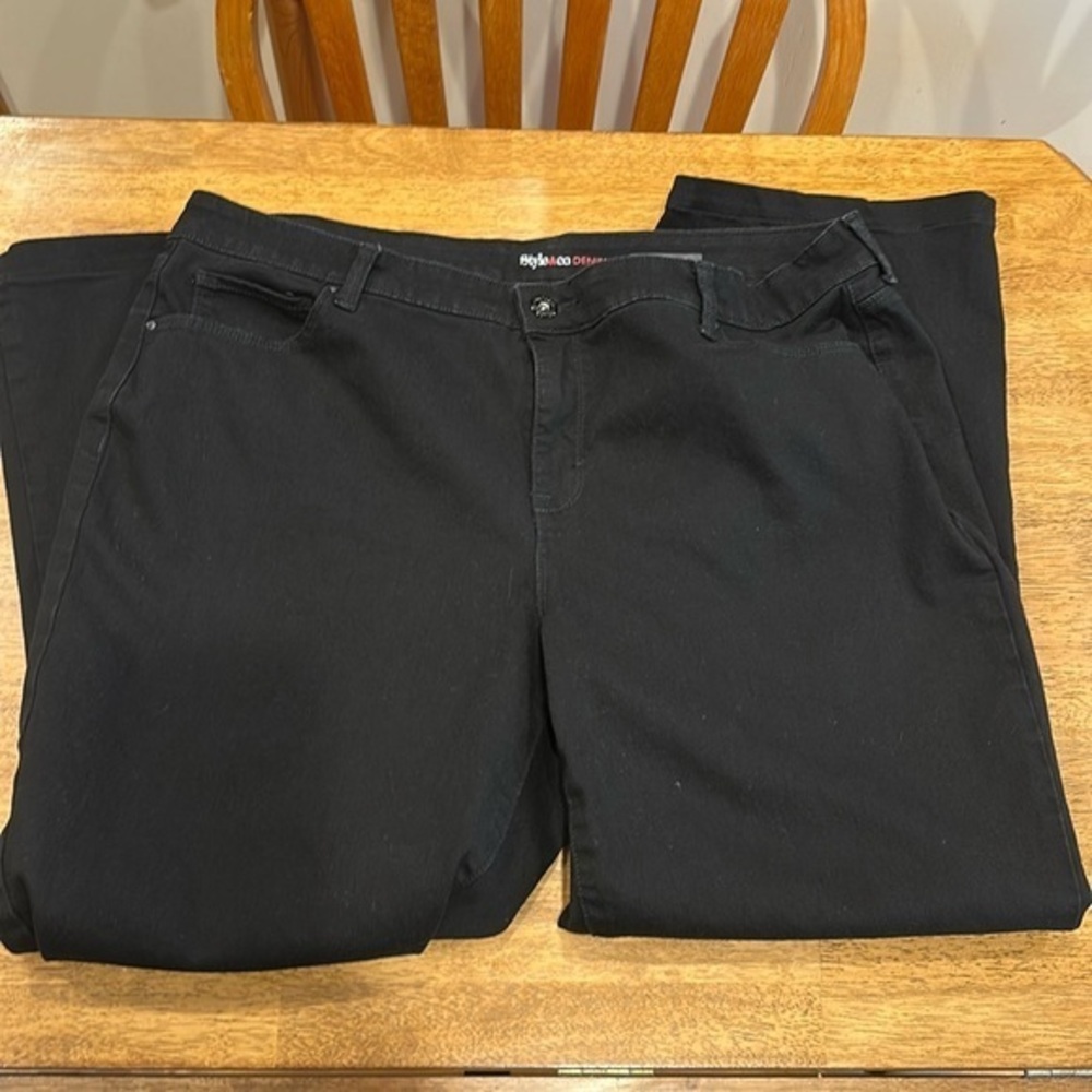 Style & Co Demin women’s black bootleg jeans Size 20WP